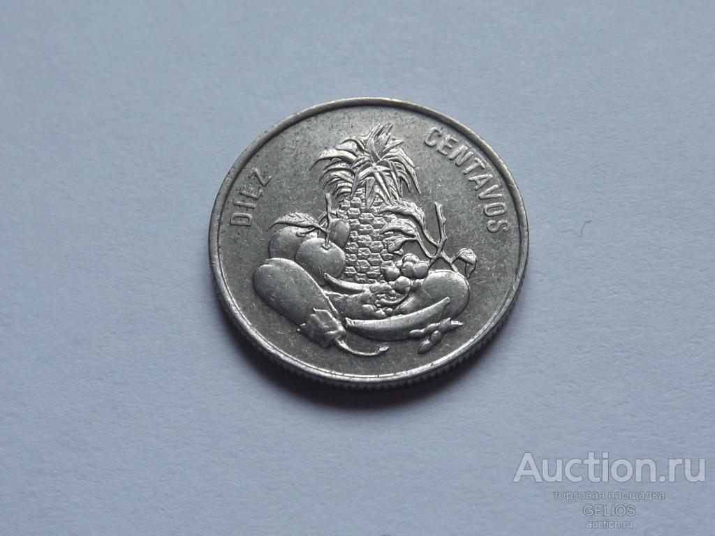Доминикана 10 сентаво 1989 Редкая Экзотика! Очень Хороший Сохран!!!