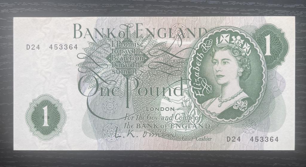 1 фунт Англия Великобритания 1961 UNC