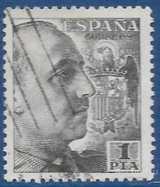 Испания. 1951. Генерал Франсиско Франко (1892-1975). Серия I. Стандарт. Разновидность. U.