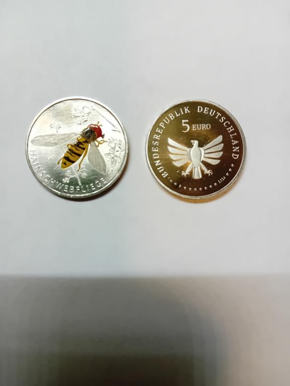 Германия 5 евро 2024 Муха-журчалка