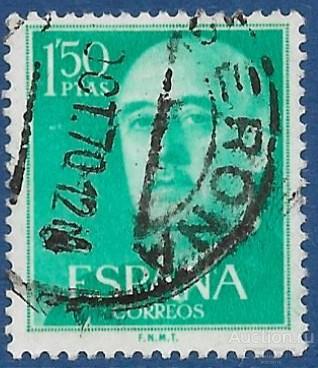 Испания. 1956. Генерал Франсиско Франко 1892-1975. Серия V (1955-1975). Стандарт. Used.
