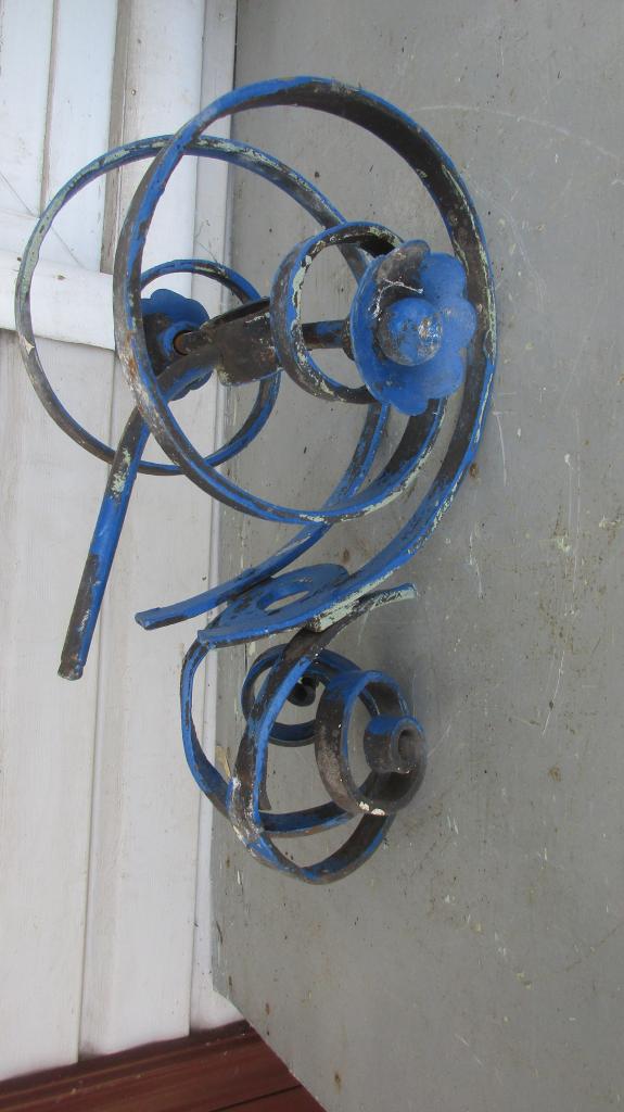 Старинный редкий царский держатель флага, флагшток 19век.  КОВКА. Российская Империя. Оригинал