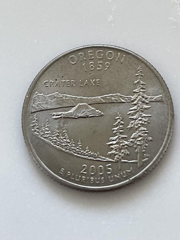 США_штат Орегон_25 центов 2005 г._квотер_двор P