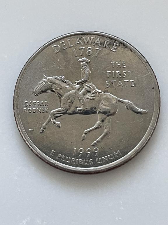 США_штат Делавэр_25 центов 1999 г._квотер_двор D