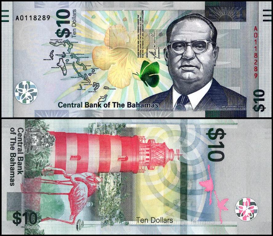 Багамские острова 10 долларов 2022