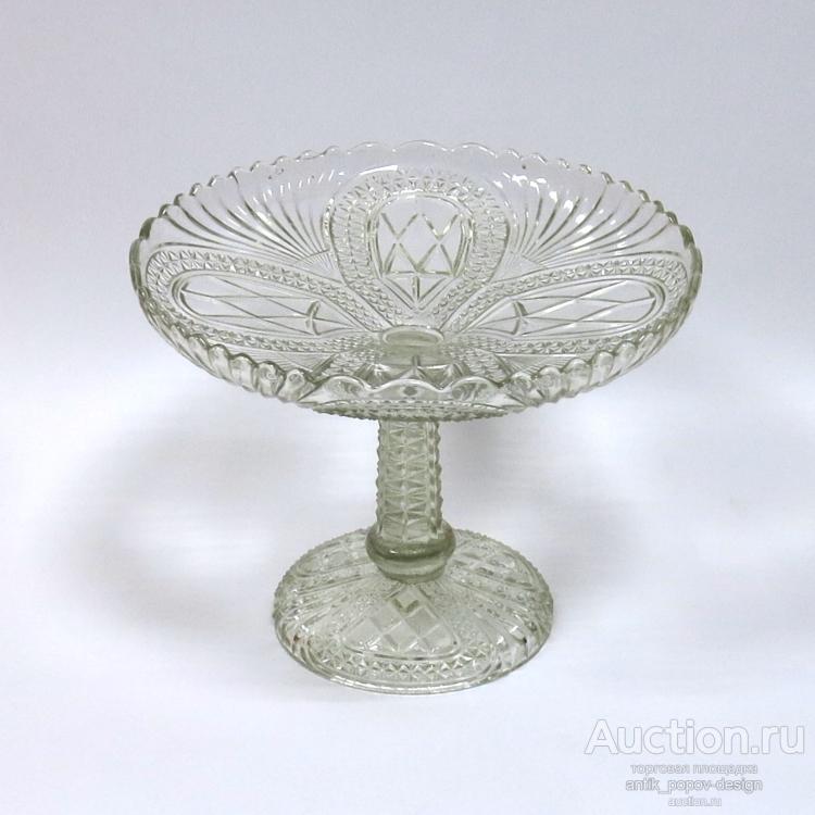 Ваза для фруктов на ножке. Россия, конец 19-начало 20 вв.