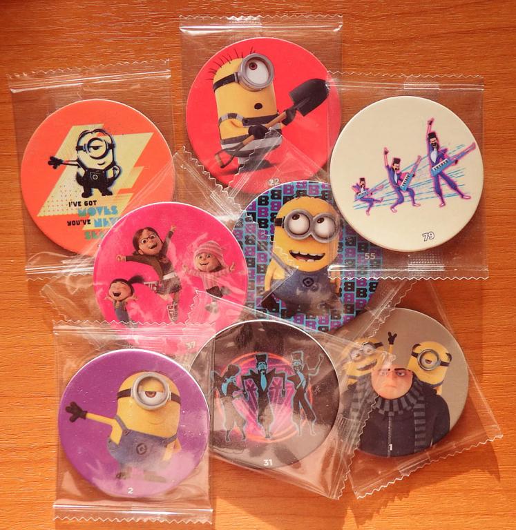 Гадкий я 3 капсы карточки фишки Chipicao 2017 (картон) Новые