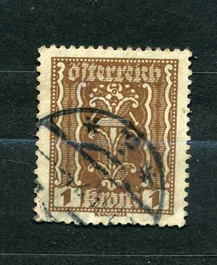 Австрия. Стандарт. 1 марка. 1922/24. гаш