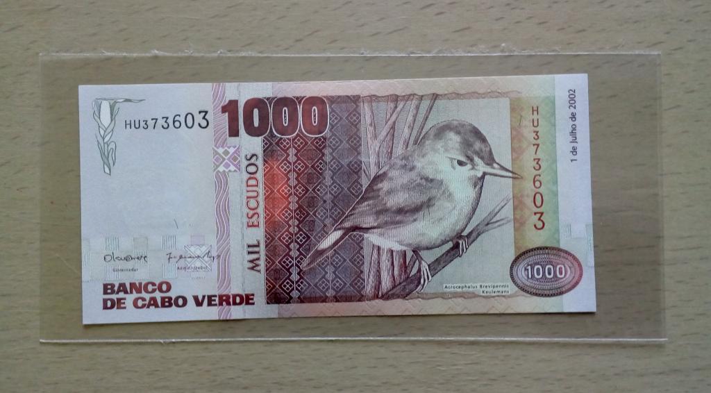 Кабо Верде 1000 эскудо 2002 год unc