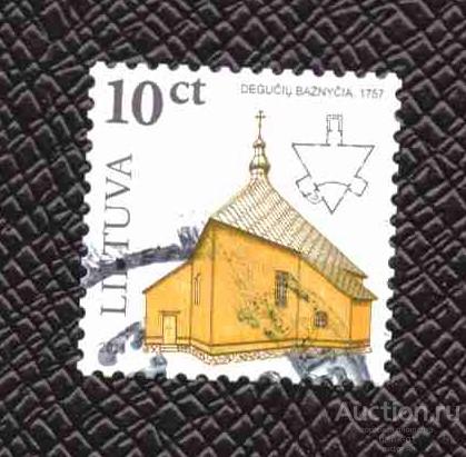 Литва     гашеная   2011  год  стандарт   архитектура         №  4491
