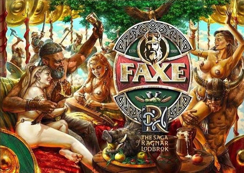 Пустая алюминиевая банка Faxe Сага о Рагнаре Лодброке Часть 6. 1л.