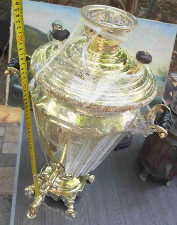 царский самовар гранёная рюмка, на 6 литров, царская Россия