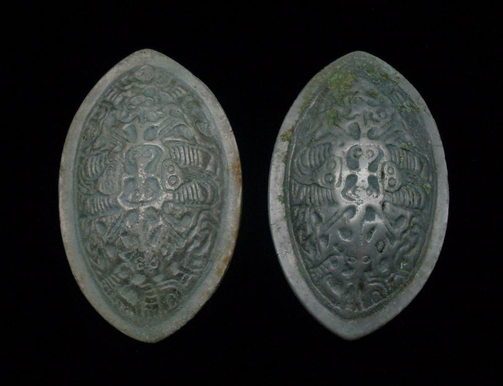 ПАРА СКОРЛУПООБРАЗНЫХ ЧЕРЕПАХОВИДНЫХ ФИБУЛ тип «D» по Ю. Айлио XII - XIII век.