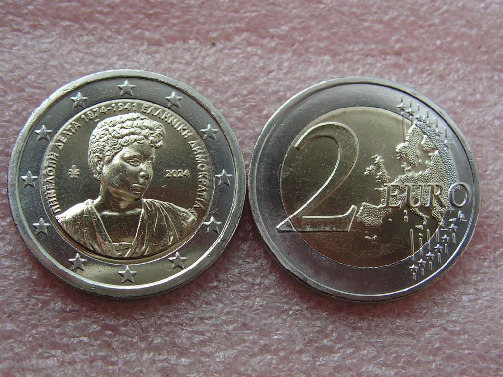 Греция 2 евро 2024 Дельта Пенелопа unc