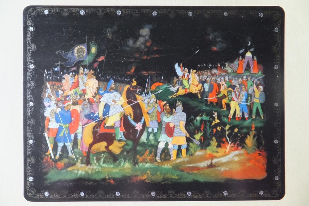 Палех 1958 г. Реп.33 Палехская миниатюра. Палехская роспись. Исторические мотивы