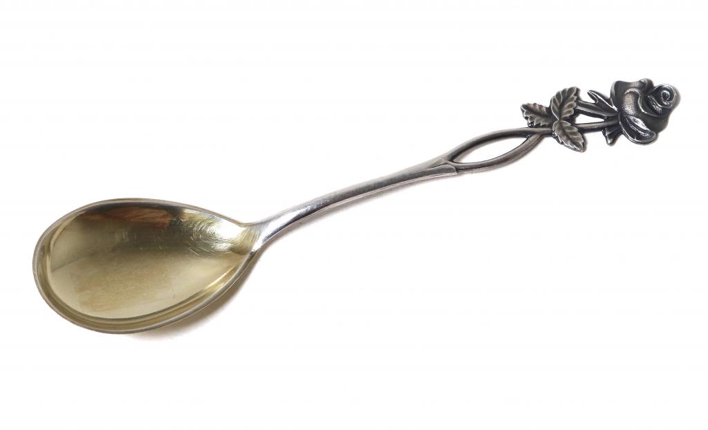 Серебряная сервировочная ложка. Финляндия, 1961 год