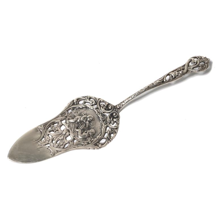 Серебряная сервировочная лопатка. Швеция, 1940 год