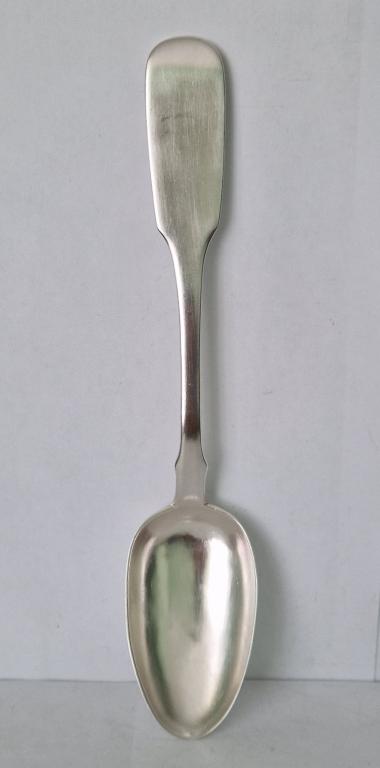 Столовая серебряная ложка. 19 век.