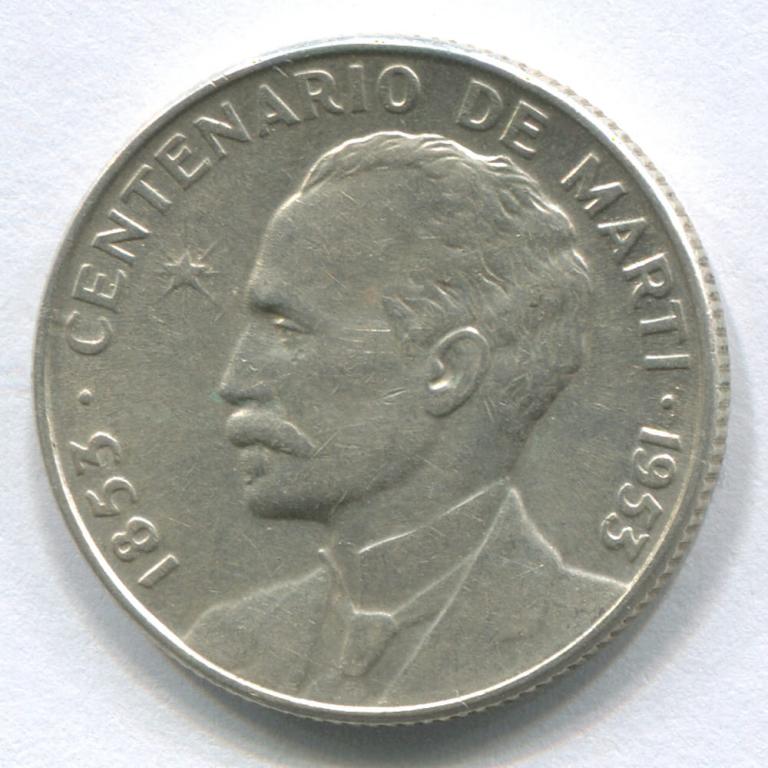 КУБА 25 СЕНТАВО 1953 XF