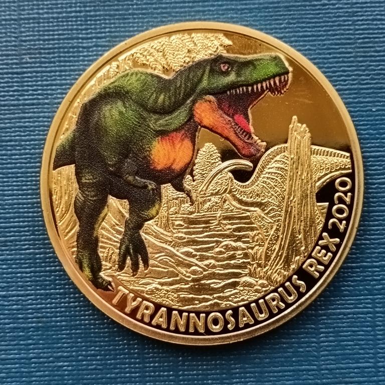 Жетон Динозавры.  Tyrannosaurus Rex  ( Тираннозавр Рекс )  2020 год лот 23