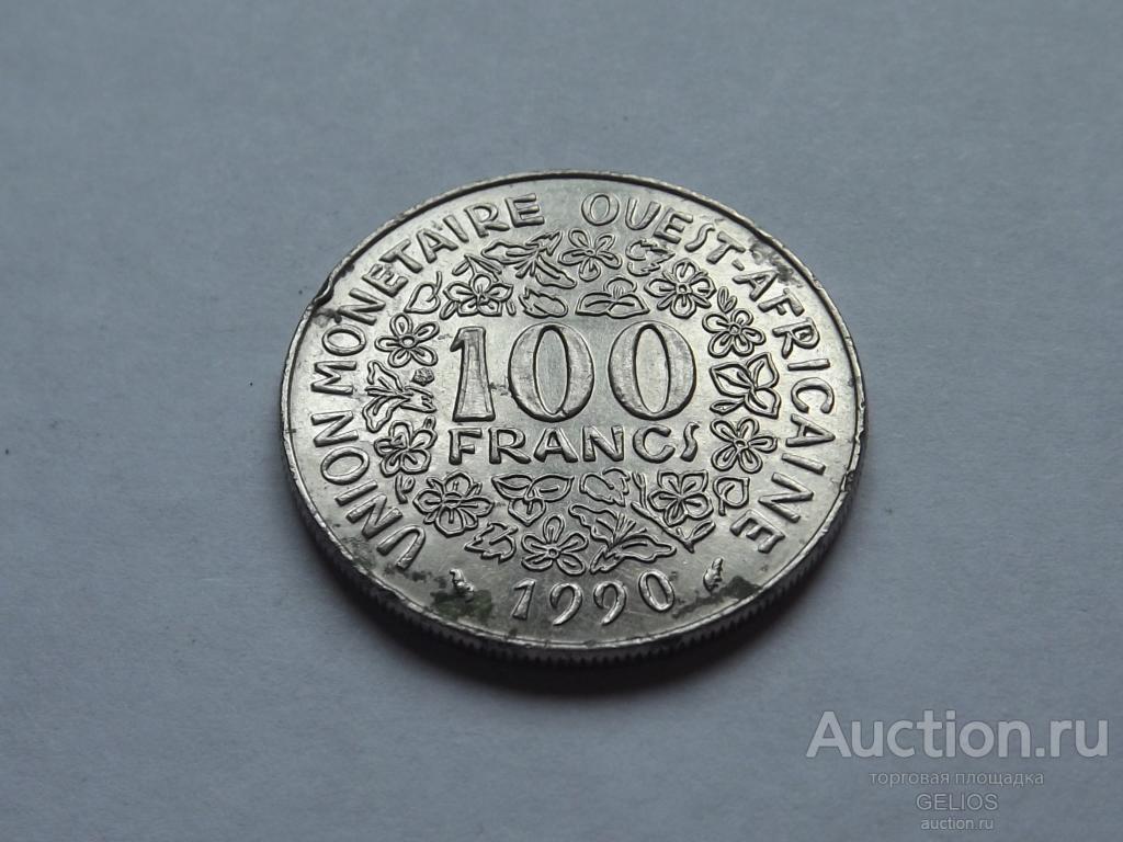 Западная Африка (BCEAO) 100 франков 1990 Редкая Экзотика