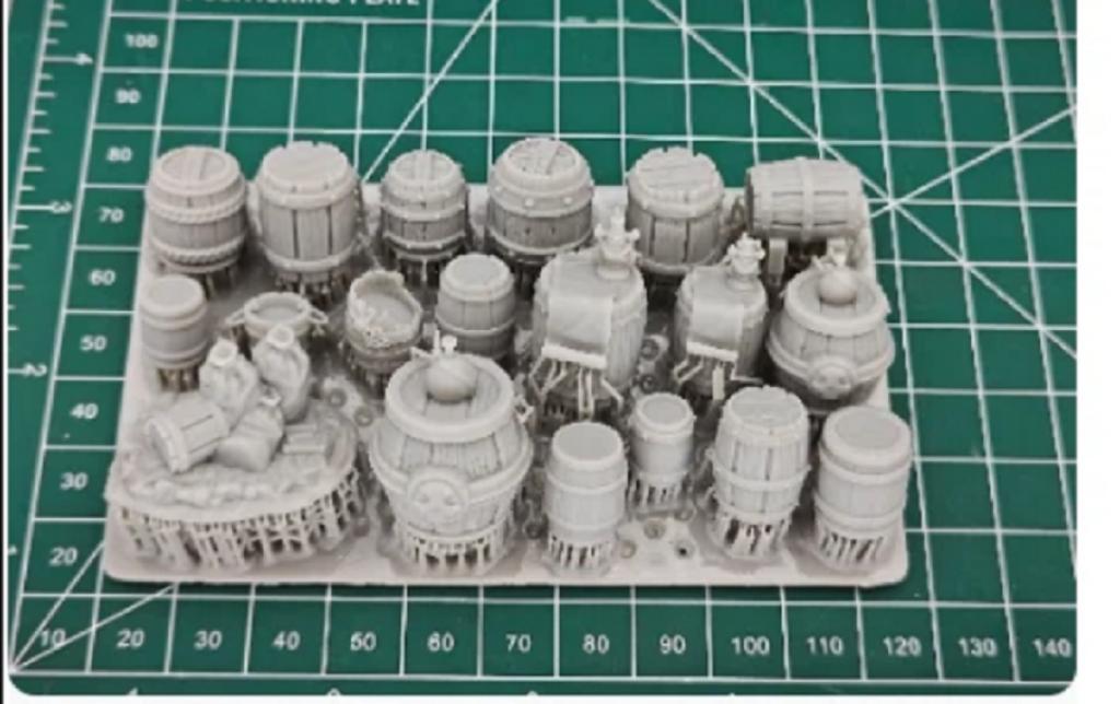 Фигурка 1:35 №009 диорама мелкие фрагменты бочки смола