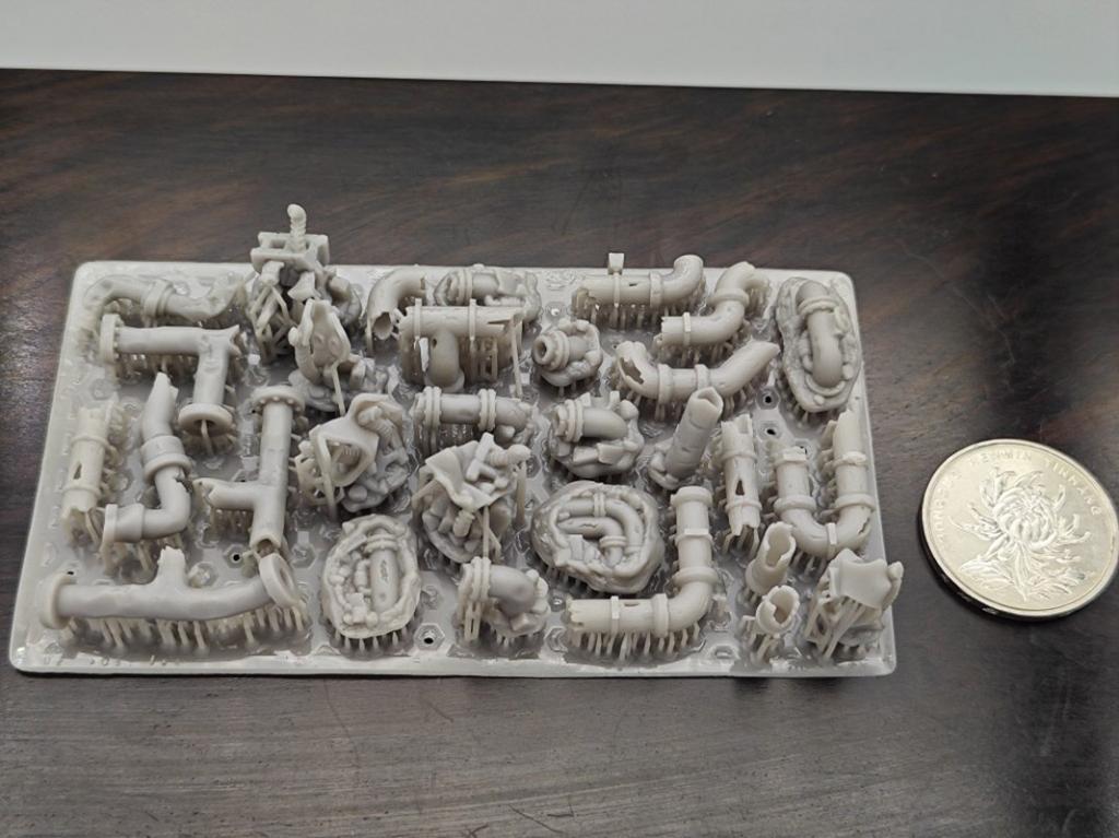 Фигурка 1:35 №005 диорама мелкие фрагменты трубы смола