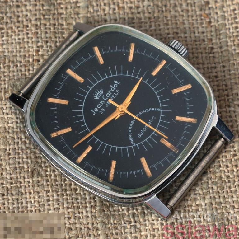 2456 Jean Cardot vintage 1990sUSSR quartz watch POLJOT 586.41. Auction.ru sslawa. 293037375910595