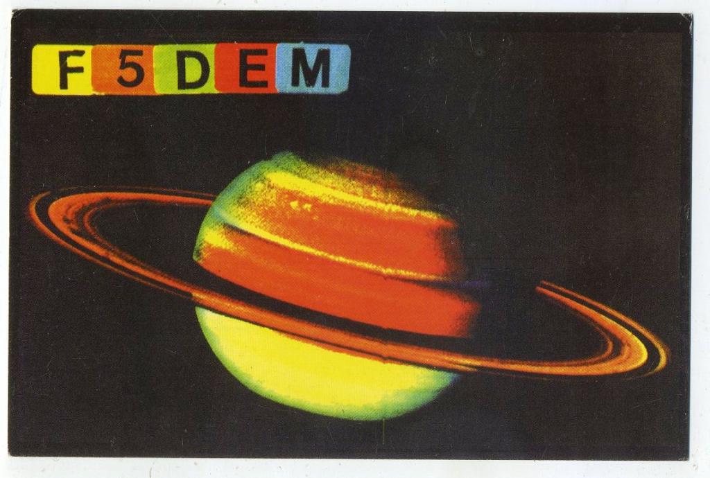 Карточка радиообмена QSL - Франция, Монбельяр 2000 год (РК-15)-6