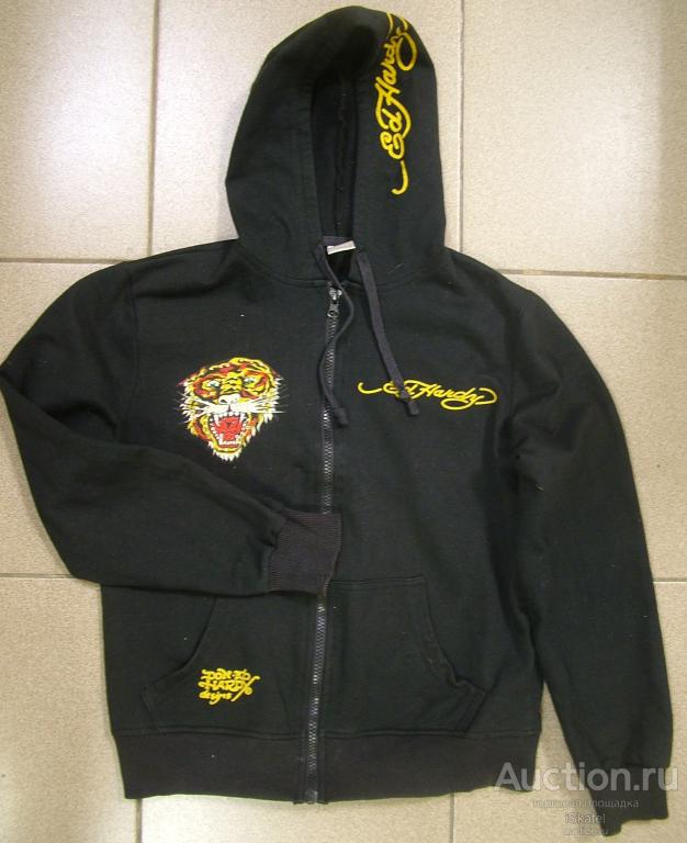 толстовка с капюшоном Ed Hardy Tiger Dagger размер L