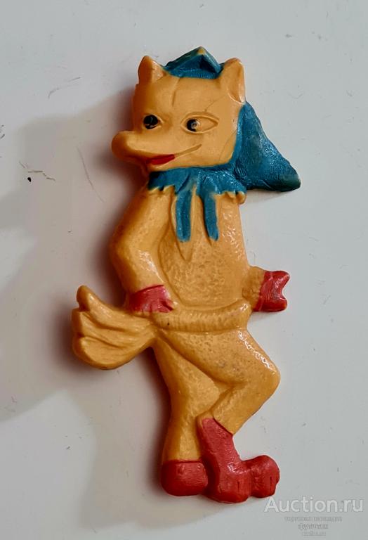 БРОШЬ ЗНАЧОК ЛИСА ЛИСИЦА СССР КОЛКИЙ ПЛАСТИК (дс