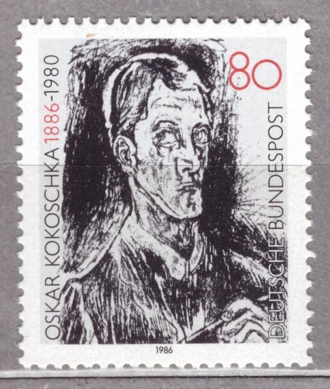Германия. ФРГ. 1986. Оскар Кокошка — художник и писатель. **