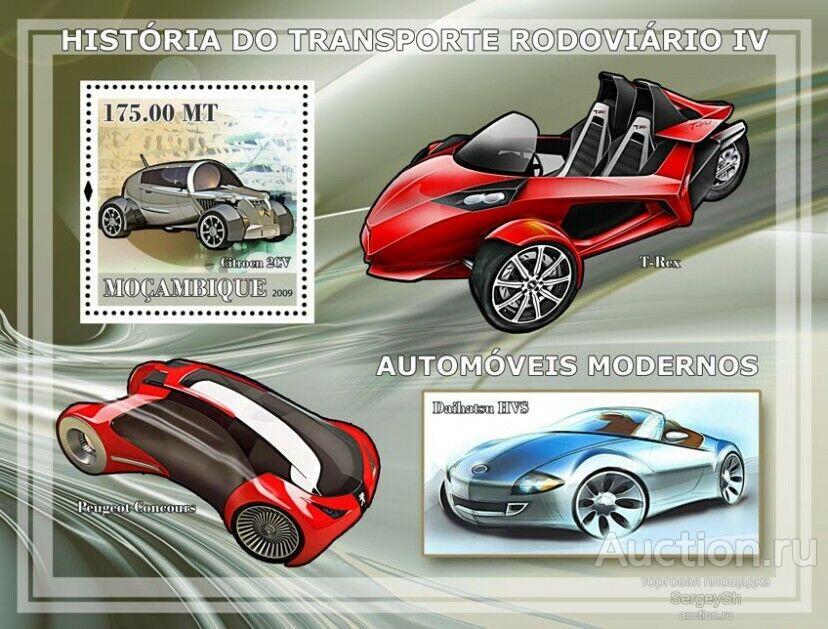 mz3185 Мозамбик 2009г. История автомобильного транспорта - современные автомобили Автомобили,  MNH
