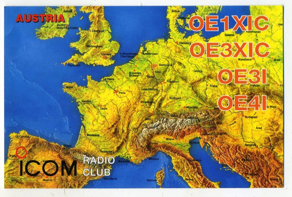 Карточка радиообмена QSL - Австрия, Вена 2000 год (РК-18)-11