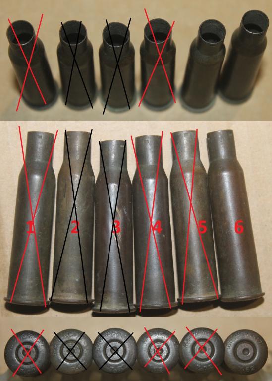 Гильза 7.62х54R, винтовка Мосина, маркировка Кайнокъ 17 7,62