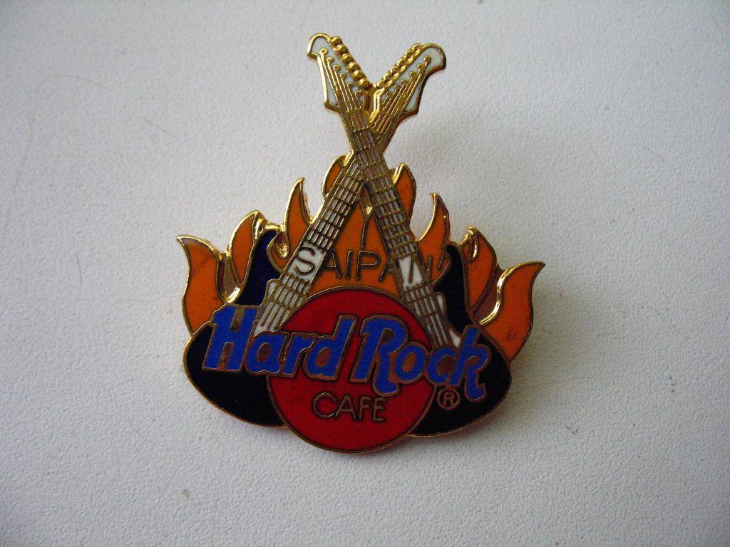 Значок Hard Rock Cafe Saipan Хард-Рок Кафе Сайпан гитары