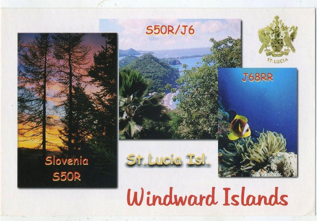 Карточка радиообмена QSL - Словения, 2000 год (РК-19)-7