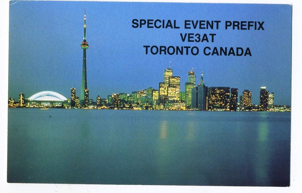 Карточка радиообмена QSL - Канада, Торонто 1990 год (РК-19)-20