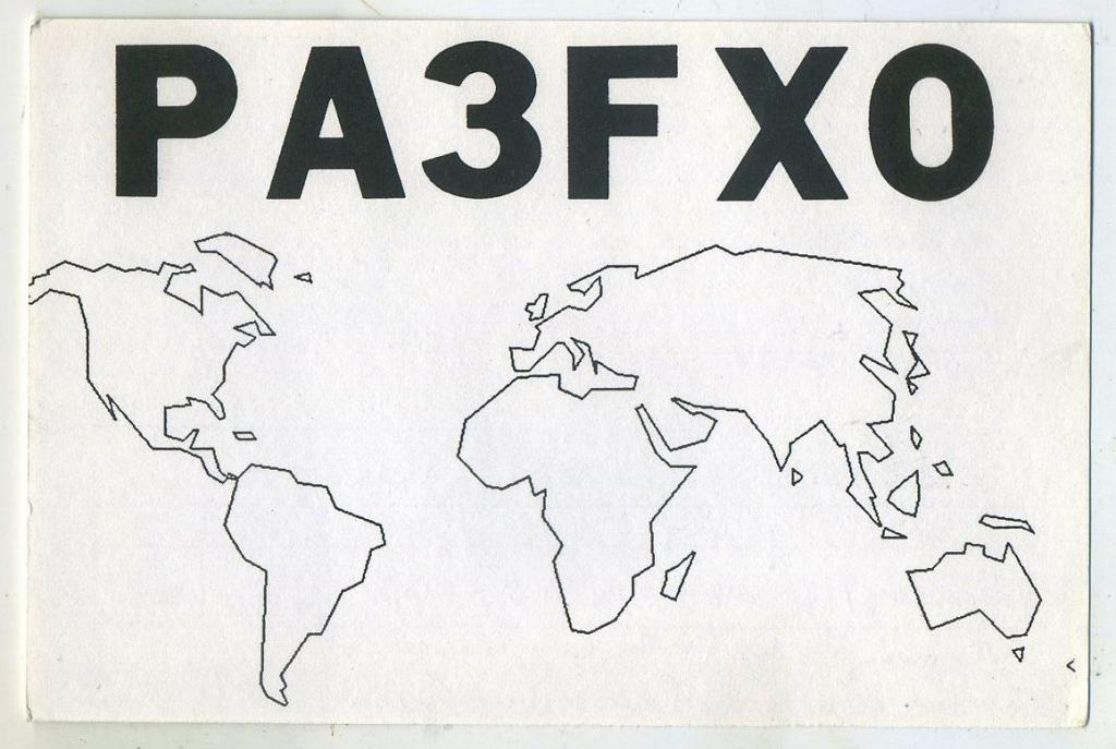 Карточка радиообмена QSL - Нидерланды-Голландия, Лейден 2000 год (РК-19)-28