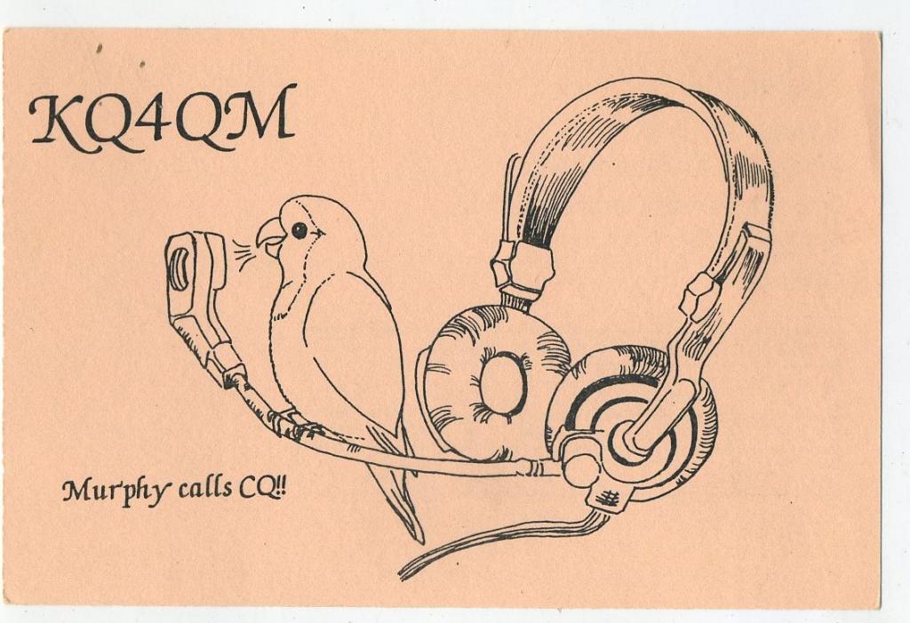 Карточка радиообмена QSL - США, Северная Каролина, Роли 1999 год (РК-20)-8