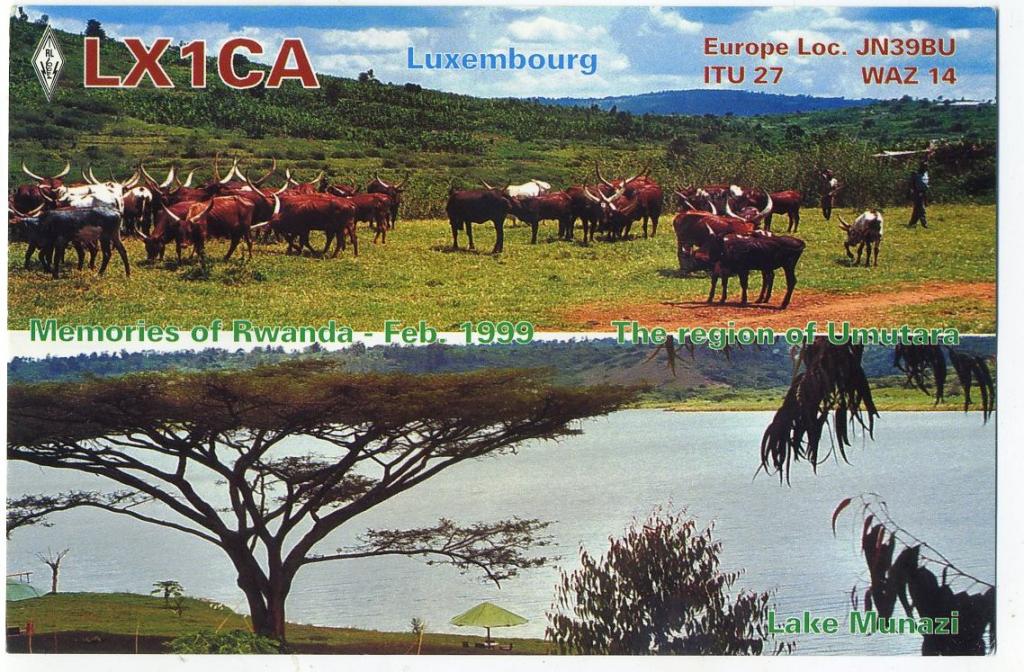 Карточка радиообмена QSL - Люксембург, Варкен 1999 год (РК-20)-13