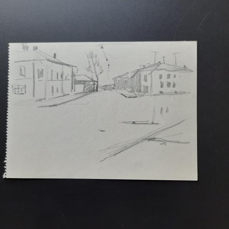 Калинычева К.И. (1933-1999)  Двухэтажные дома в провинции