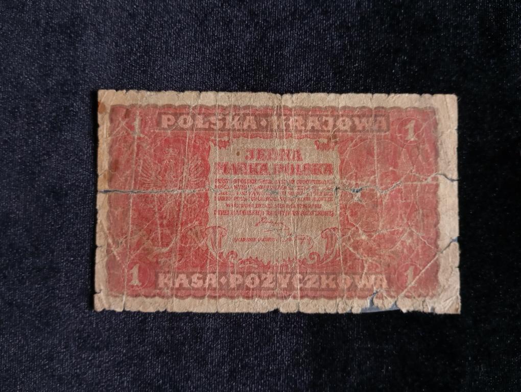 Банкнота  Польша 1 марка 1919 года