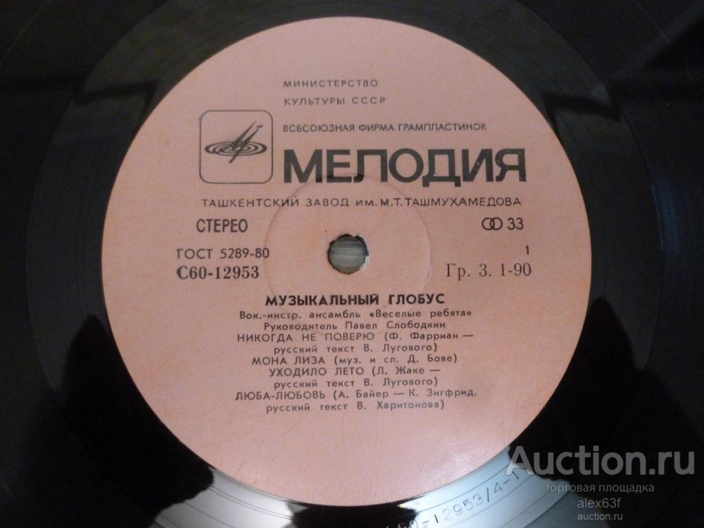 Весёлые Ребята 1979 Музыкальный глобус (СССР)