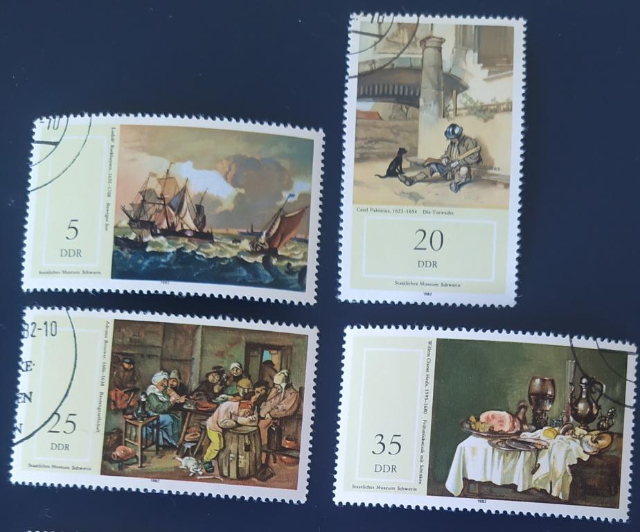ГДР 1982  Mi#  2730 и др.  Картины из музея Шверина  гаш