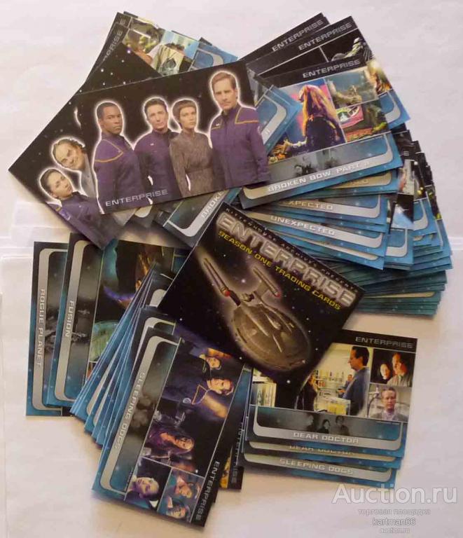КАРТОЧКИ STAR TREK ENTERPRISE  81 ШТ ПОЛНАЯ