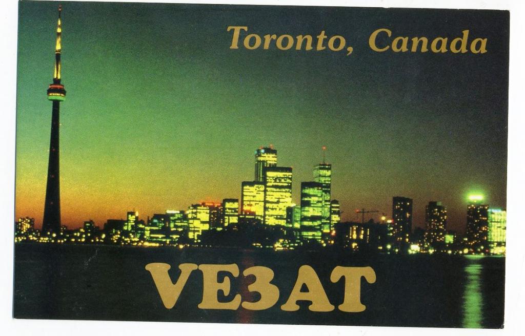 Карточка радиообмена QSL - Канада, Торонто 1999 год (РК-21)-32