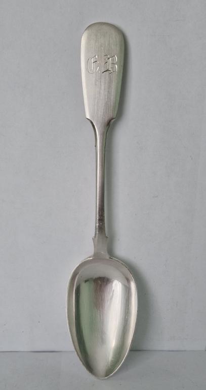 Столовая серебряная ложка. 19 век.