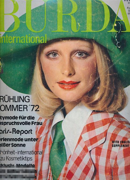 Журнал Burda Moden Сезон Весна- лето 1972г.