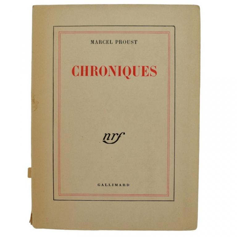 Книга M. Proust «Chroniques», 1948 г. (74022)